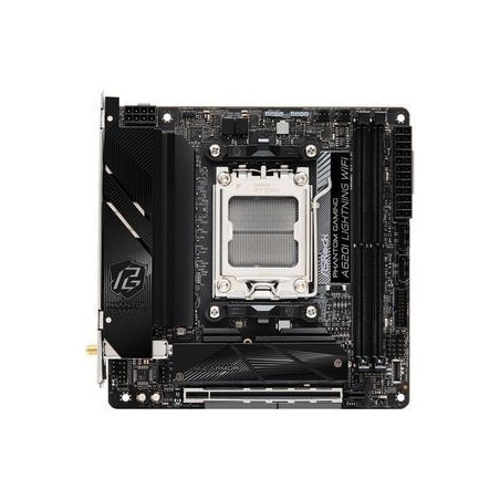 ASRock Phantom Gaming A620I Lightning WiFi Mini ITX - High-Performance AMD A620 Motherboard for Gamers - Model: 4710483944246